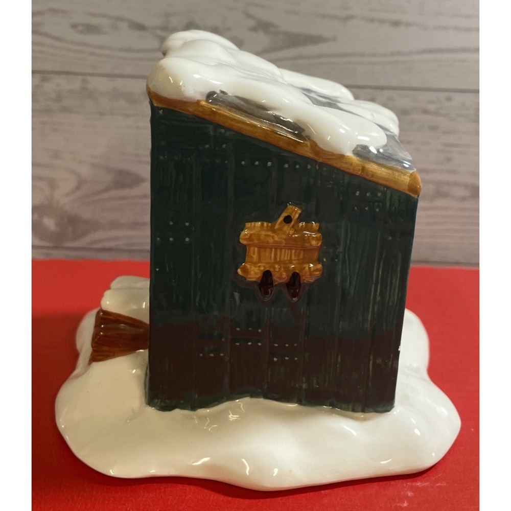 Department 56 Original Snow Village Fresh Frozen Fish Gone Fishin Hut Vintage - Picture 3 of 6